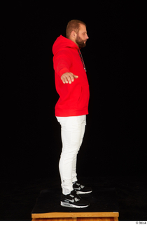  Dave black sneakers dressed red hoodie standing white pants whole body 0023.jpg